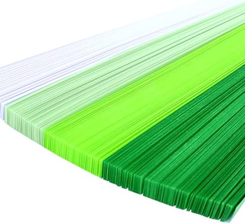 1080 Sheets Star Origami Paper Solid Gradient Color Star Paper Strip Colorful Handcraft Lucky Star Paper Double Sided Origami Stars Paper DIY Paper Arts Gradient Green by Unknown