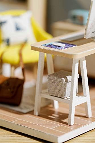 CUTEROOM DIY Doll Room Miniature Furniture Wooden House Kit-Study Room - Image 6