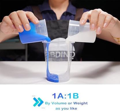 BBDINO Silicone Mold Making Kit 30A Platinum Liquid 2.42 lbs Translucent - Image 5