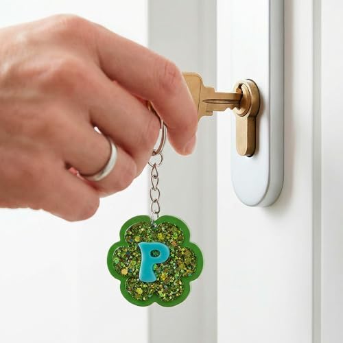 LET'S RESIN Keychain Resin Molds, 27 Cavities Silicone Molds with Hole - Image 5