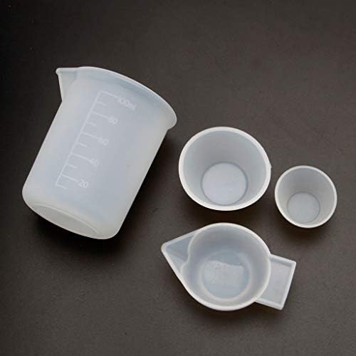 4 Pcs/Set Epoxy Resin Cups Kit Jewelry Resin Starter Tools for, Artwork, Jewelry Casting Measuring Spoons Double Sided - Image 6