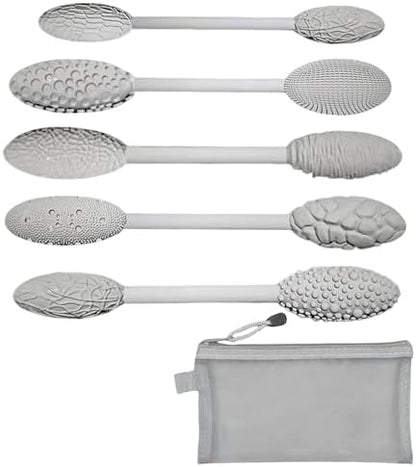 5PCS Double-Ended Clay Sculpting Tools, Polymer Clay Texture Tools Set with Wooden Handle for Pottery, Ceramics, DIY Art Modeling - Professional Sculpting & Detailing Kit by Unknown