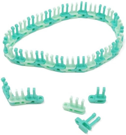 Authentic Knitting Board Flexee Loom Links Bitty, Fine Gauge, for Thin Extra Yarn, 72 Links, 142 pegs - Image 4