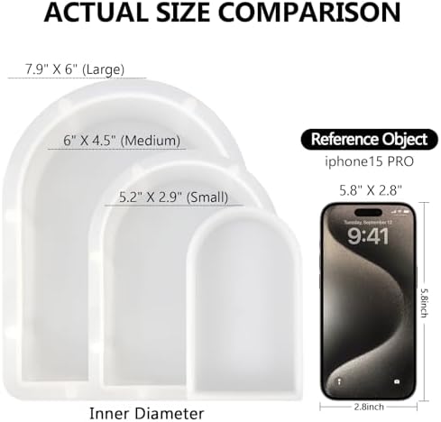 KISREL Large Resin Molds, Arch Silicone Mold for Epoxy Resin, Large Mold - Image 7