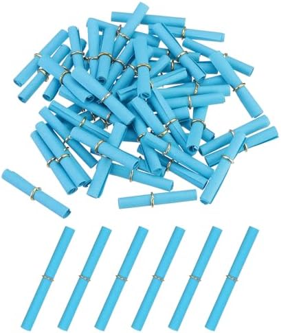 MECCANIXITY 100Pcs Message Paper Scrolls 7x14cm Lucky Wishing Blue by MECCANIXITY