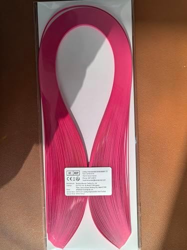Quilling Strips 3mm Raspberry Paper Quilling Set 120pcs Paper Strip 54CM Solid Color Star Origami Paper DIY Hand Crafts Quilling Paper Strips 1/8inch Fuchsia - Image 5