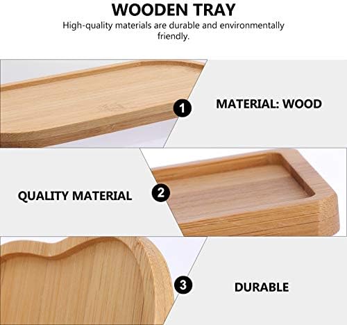 6pcs Wooden Tray Fillable Mosaic Tray Wood Decorative Tray Art Tray Art Trays,Mosaic Supplies for DIY Plate Ornaments Mosaic Crystal Making Crafts - Image 4