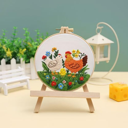 Louise Maelys 3 Packs Farm Animals Embroidery Kit for Beginners Gift - Image 6