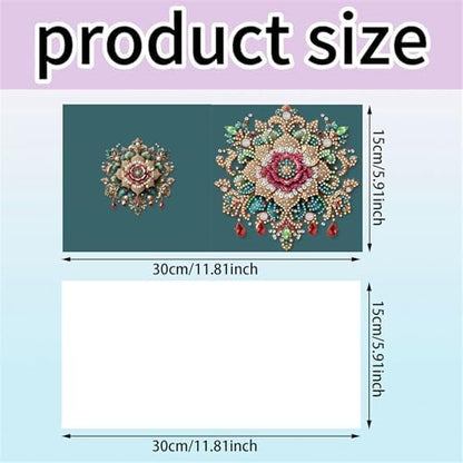 6pcs DIY Diamond Art Greeting Cards Kit with Envelopes&Tools - Create Your Own Sparkling Birthday, Thank You, Holiday Cards for Adults & Beginners(Mandala) - Image 5