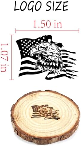AIMOADO 1.5" American Flag Branding Iron, for Wood Hats BBQ & Steak - Image 2