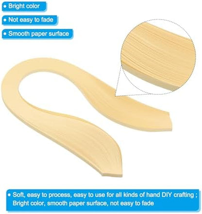 PATIKIL Quilling Strips Paper 600pcs 5mm 39cm Origami Paper Quilling Kits for Art DIY Hand Craft Christmas, Beige - Image 3