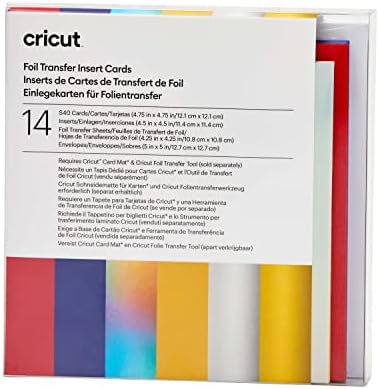 Cricut Foil Transfer Cards, S40 Celebration Sampler | 4.75 in x 4.75in | 14 Count by Unknown