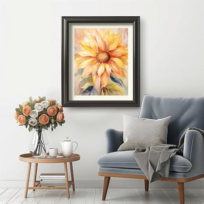 Natuyalo Paint by Numbers Kit for Adults - Sunflower DIY Adult Paint by Number Kits Flowers Acrylic Canvas Painting for Adults Beginners Kids Art Crafts Without Frame, 16x20 Inch - Image 3