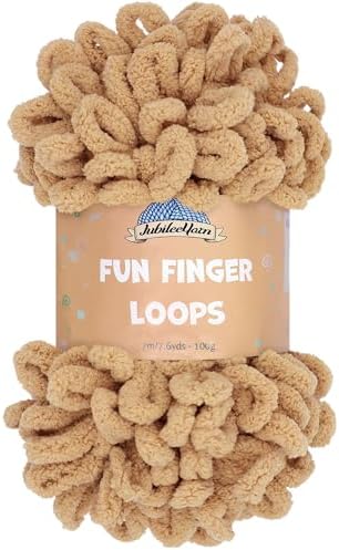 JubileeYarn Fun Finger Loops Yarn - Sand - 1 Skein by BambooMN