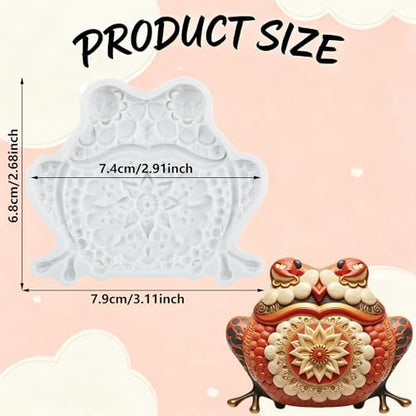 Frog Polymer Clay Mold Toad Silicone Molds - Image 2