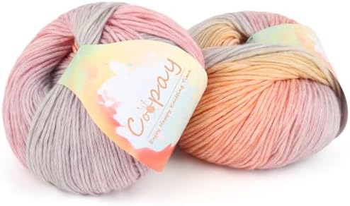 Coopay Yarn for Crocheting & Knitting, Gradient Cake Yarns (Color Dream) by Coopay