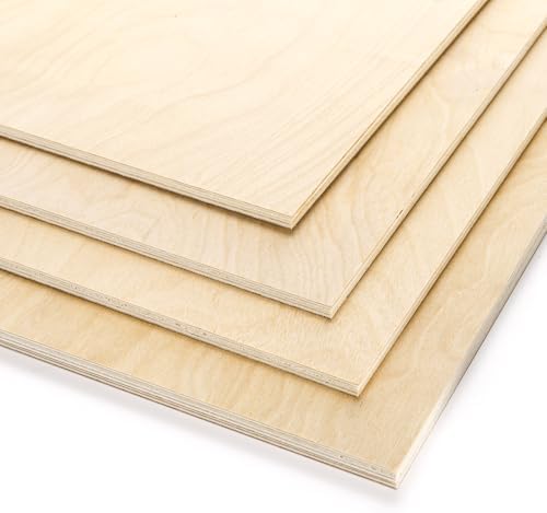 Yarlung 10 Pack Baltic Birch Plywood, 11.8 x 11.8 x 1/4 Inch Birch Wood Sheets, Unfinished Wood Board for Crafts, Lasers, Models, Painting, Wood Engraving - Image 3