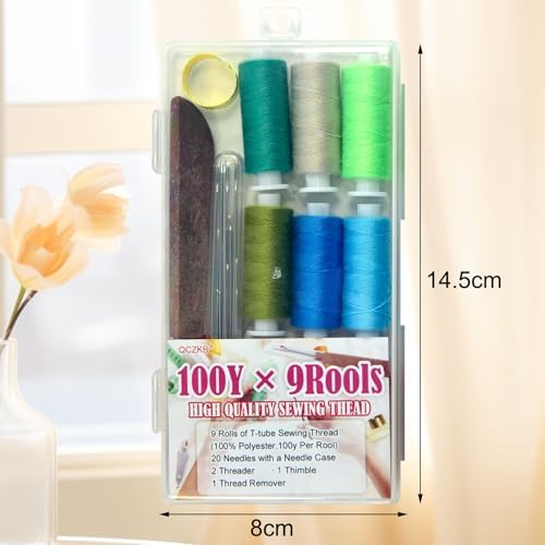 40Pcs Big Eye Steel Sewing Needle Kit,Sewing Tool Set, Threader and Needle Repair Kit Stainless 25 Steel Needles for Hand Sewing - Image 2