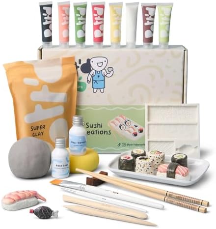 Pott'd Mini Pottery Kits | Air Dry Clay Pottery Kit for Adults | Includes Paints, Brushes, and Potters Tools | FREE online step-by-step tutorial | Perfect for Beginners | Bring The Studio To Your Home by Pottd