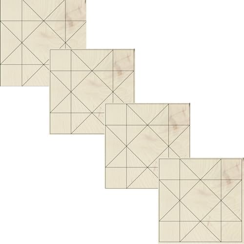 Barn Quilt Stencil | Unfinished Wood Quilt Block Painting Sign | DIY Painting Craft Kit for Adults | Farmhouse Wall Art and Quilting Decor (3 inches, HST Square) by AVTRBoutique