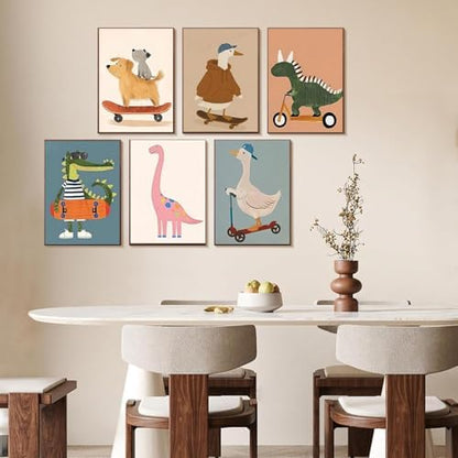 9 Pack Cute Animal Paint by Numbers Kit for Adults Canvas, Frameworkless - Image 4
