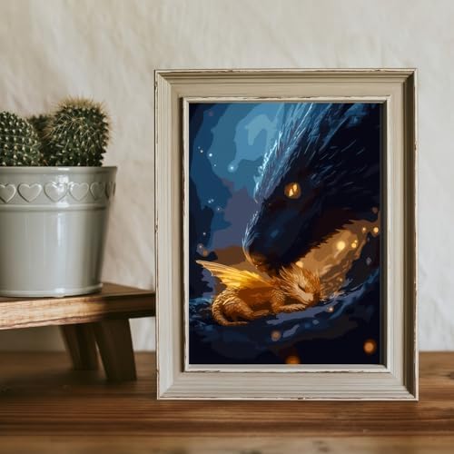 BYGFHLYW Animal Dragon Paint by Numbers Kit for Adults Beginners 16x20In - Image 5