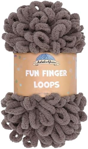 JubileeYarn Fun Finger Loops Yarn - Cacao - 1 Skein by BambooMN