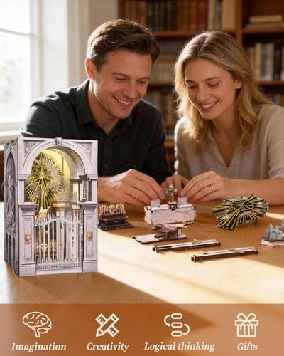 MiniCity St. Charles Church Book Nook Kit, DIY Miniature House with LED - Image 5
