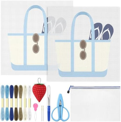 XunYee Needlepoint Canvas Kit, Tote by XunYee