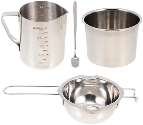 Hoement DIY Candle Making Kit with Soybean Wax Melting Cup and Pouring Pot Complete Candle Material for Adults and Beginners Clean Wax Pot Tool for Crafting by Hoement