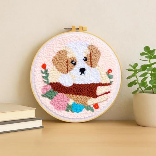 TCDZMYGS Punch Needle Kit for Beginners Adults-Book Dog,with Video Tutorial - Image 2