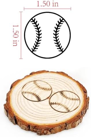 1.5" Baseball Branding Iron, for Wood Hats Leather BBQ & Steak - Image 2