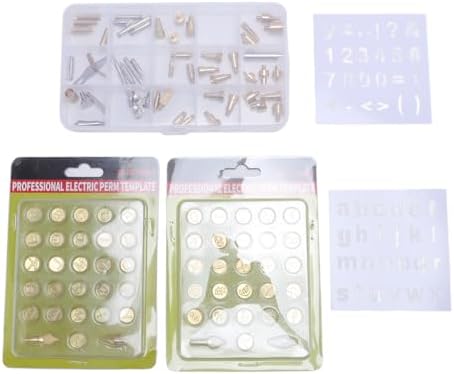 110 Piece Wood Burning Tip Set with Brass Alphabet Number Stencils for Embossing Carving DIY Crafts, Compatible with Pyrography Tools for Adults and Beginners - Image 5