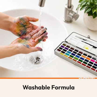 JEAWIWI Watercolor Paint Set, 128 Colors, Portable Water Color Kit - Image 6