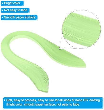 PATIKIL Quilling Strips Paper 600pcs 5mm 39cm Origami Paper Quilling Kits for Art DIY Hand Craft Christmas, Light Green - Image 3