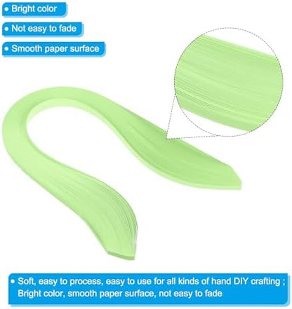 PATIKIL Quilling Strips Paper 600pcs 5mm 39cm Origami Paper Quilling Kits for Art DIY Hand Craft Christmas, Light Green - Image 3