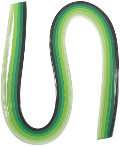 PATIKIL 120pcs Quilling Strips Paper 3/16"(5mm) 21" Origami Paper Quilling Strip for Art DIY Hand Craft Christmas, Green by PATIKIL