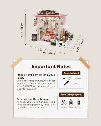 DIY Miniature House Kit Dollhouse Kit for Adults to Build Mini Shop - Image 3