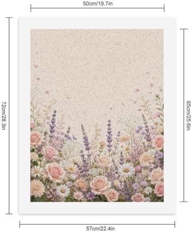 Paint by Numbers Kit for Adults Beginner Art Decor Cream Rose Meadow - Image 2