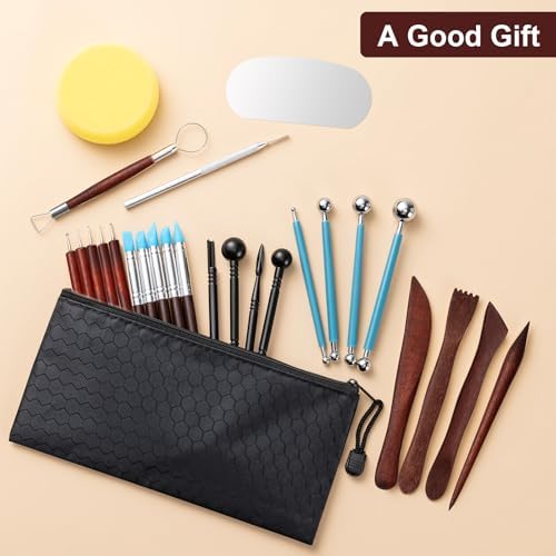 Amrules 27 Pcs Polymer Clay Sculpting Tools Kit for Adults, Red - Image 7