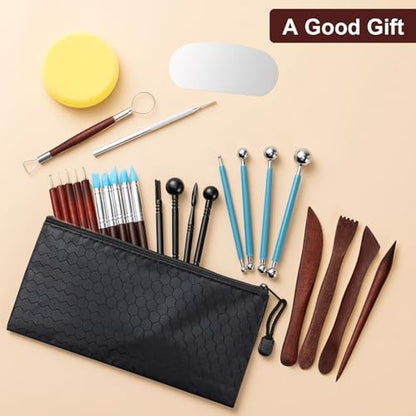 Amrules 27 Pcs Polymer Clay Sculpting Tools Kit for Adults, Red - Image 7