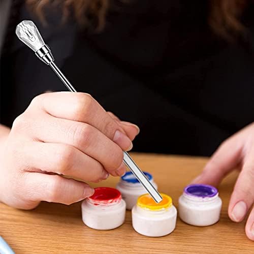 11 Pcs Resin Mold Tools Set Stirring Needle Spoon Tool Tweezers Precision Kit,Anti-Static Electronics Tweezers Set for Resin Art Crafts,Jewelry Making,DIY Silicone Epoxy Casting Resin Molds(White) - Image 6
