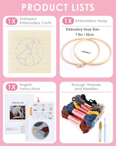 TINDTOP Punch Needle Kits, Punch Embroidery Kits for Adults - Image 2