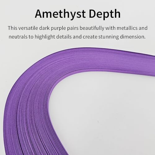 Acoeitl Quilling Paper Strips 240 Strips Dark Purple Paper Quilling Set Width 5mm Length 53cm Quilling Supplies DIY Quilling Paper Quilling Art Strip for Crafts (2 Pack) - Image 3