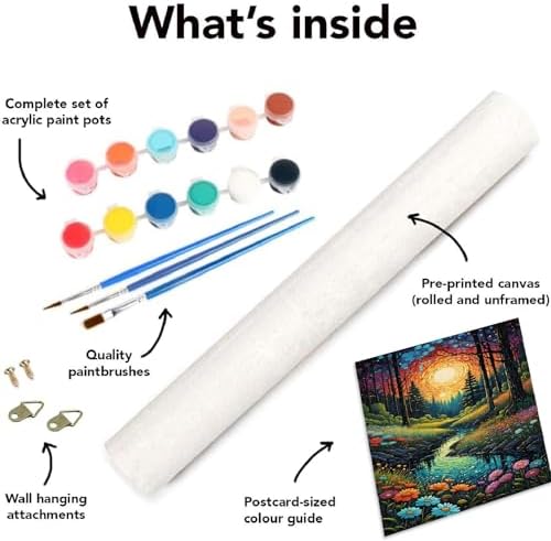NEGEKFKX Landscape Paint by Numbers Kit for Adults Beginner,Aurora Easy Adult Paint by Number Kits on Canvas DIY Painting for Beginners Art by Numbers for Home Wall Decor 16x20 Inch - Image 6