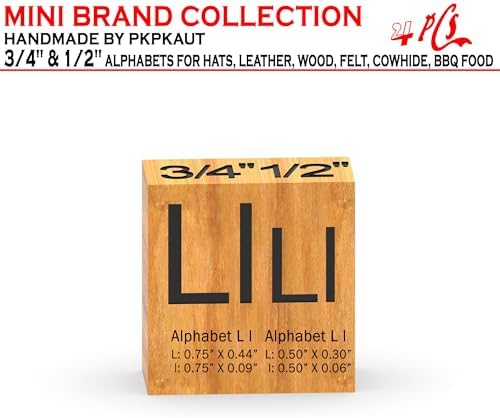 4Pcs Letters Branding Iron for Wood, Leather Branding Stamp (L l) - Image 2