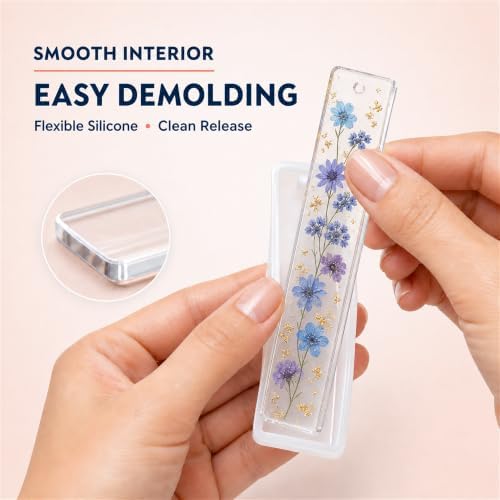25-Cavity Bookmark Molds for Epoxy Resin,Bookmark Resin molds with Tassels - Image 5