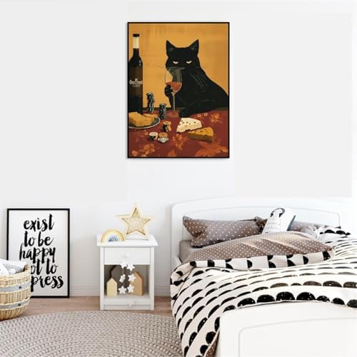 Canrichshop Cat Paint by Numbers Kit for Adults,Painting by Numbers,DIY Acrylic Paint Kit for Adults Beginners Without Frame,Easy Adult Paint by Number Kits on Canvas for Decor 16x20inch - Image 5