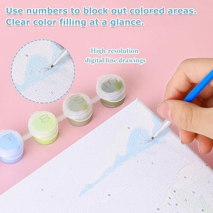 Hummingbird Paint by Numbers Kit for Adults, Paint by Numbers 10x10 Inch - Image 5