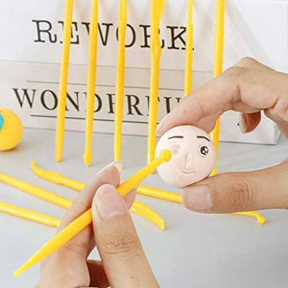 Clay Tools, 14-Piece DIY Plastic Polymer Carving Set Clay Kit Pottery Modeling for Carving, Styling, Embossing, Suitable Beginner - Image 3